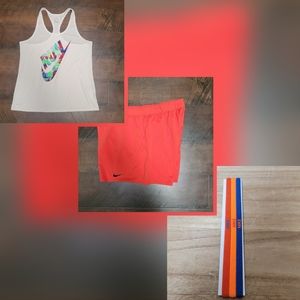 Women's Nike Tank Top, Shorts & Headband Bundle